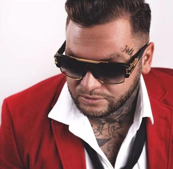 

designer sunglasses recommend blue anti light beach mirror retro men and women sunglasses, White;black