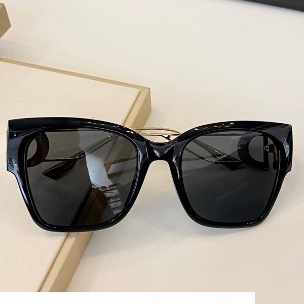 

montaigne new fashion designer women sunglasses large square frame goggles uv protection eyewear popular avant-garde style, White;black