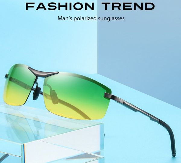 

men polarized sunglasses women pchromic sun glassesmen's driving night vision glasses 2020 rays brand designer goggle uv400, White;black