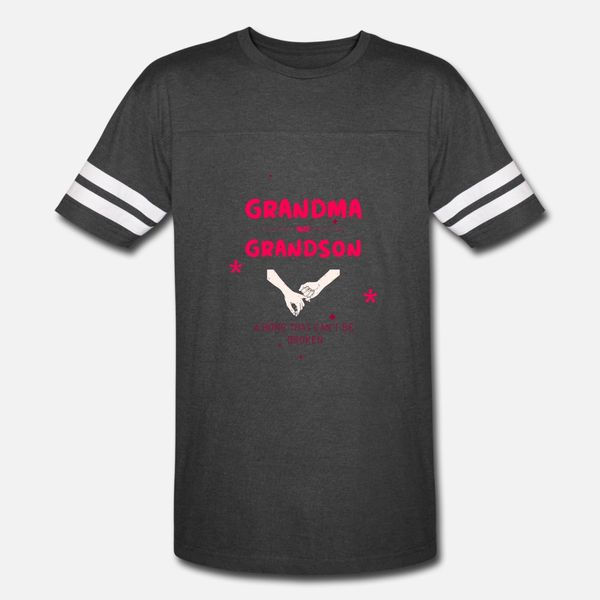 

grandma and grandson a bond that cant be broken t shirt men printed short sleeve size s-3xl basic solid crazy humor spring letters shirt