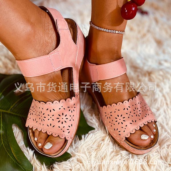 

sandals woman 2021 summer leather vintage buckle casual sewing women retro sandalias female ladies platform shoes, Black