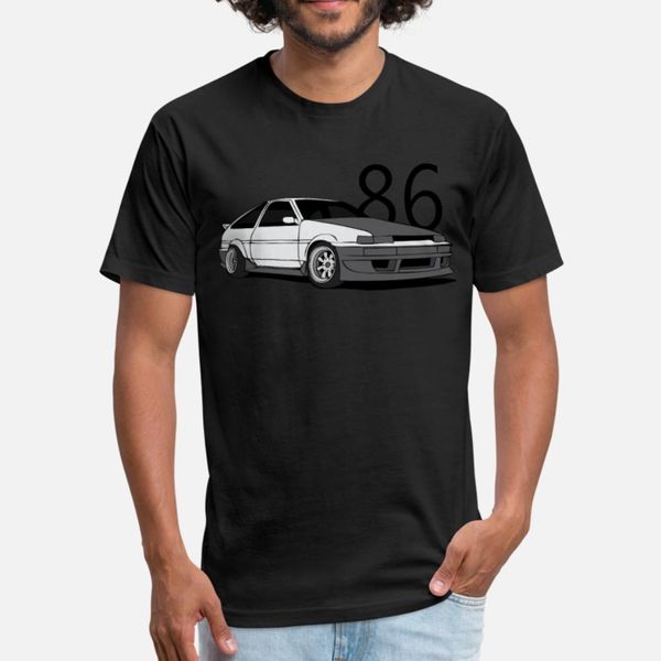 

ae86 levin trueno t shirt men loose cotton round collar standard loose new style spring family shirt