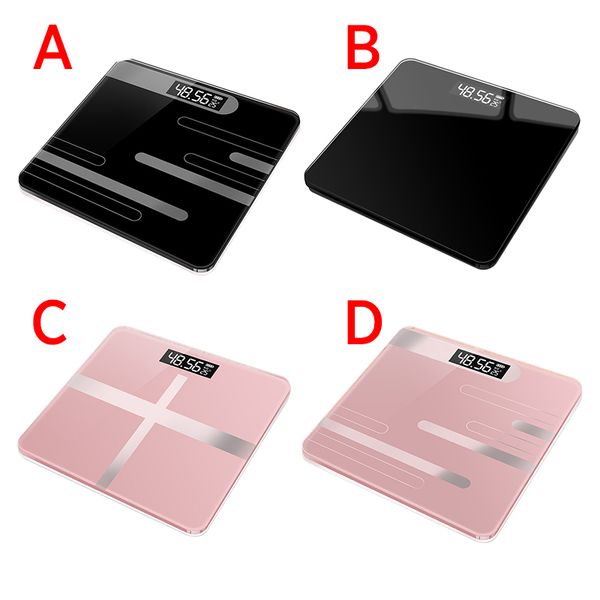 

bathroom body floor scales digital body weight scale lcd display glass smart electronic scales weight measure monitor