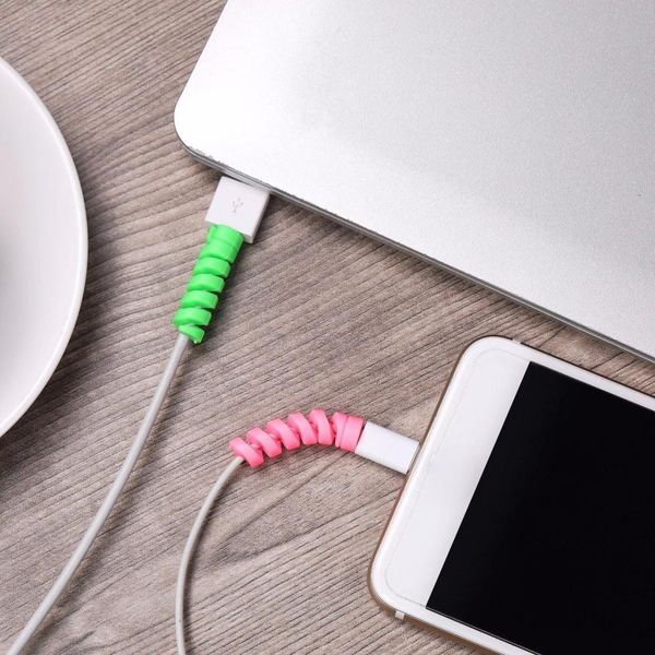 

cgjxscable protector winder protective tube cable cover saver for usb charger cable cord organizer protetor