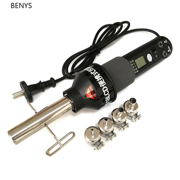 

benys practical air gun 8018lcd 220v 450w bga rework soldering station soldering iron 4 bga nozzle vs 858 8858 8032 858d