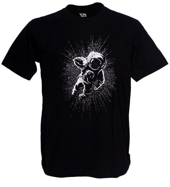 

печать тройники с коротким рукавом o-образным вырезом астронавт новое поколение horizons pluto вселенная бэнкси graphic art man t-shirt men