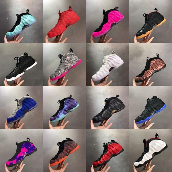 

penny hardaway foams one pro mens basketball shoes purple camo red alternate galaxy metallic gold doctor doom floral man sports sneakers