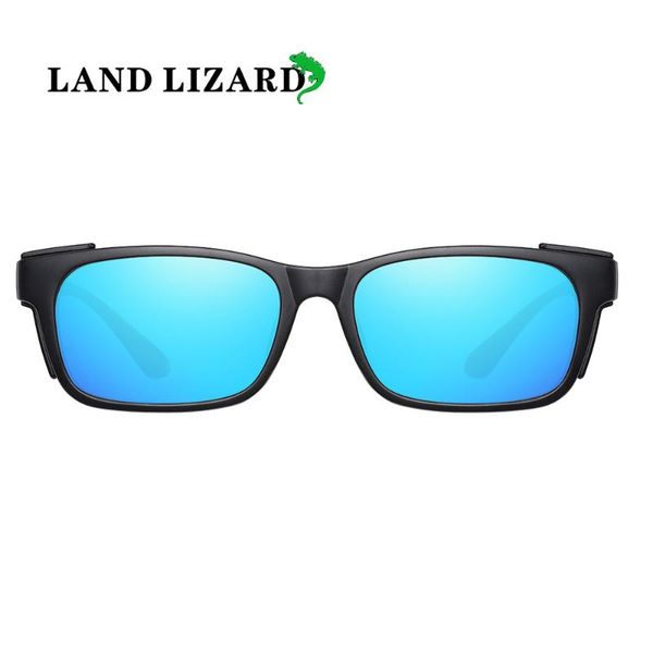 

polarized square sunglasses anti-reflective sports sunglasses night vision goggles glasses land lizard, White;black
