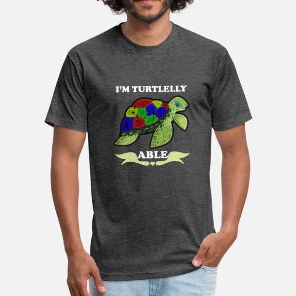 

turtle autism puzzle turtle autism awareness gif t shirt men knitted tee shirt round collar unique fitness casual spring autumn normal