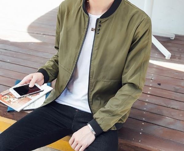 

men's jackets 2020 men's new casual jacket spring autumn regular slim jacket coat for male wholesale outerwear, Black;brown