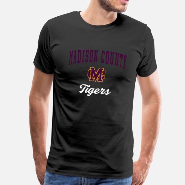 

madison county high school tigers c3 tee s t shirt men printed 100% cotton s-xxxl male sunlight humor spring autumn novelty shirt