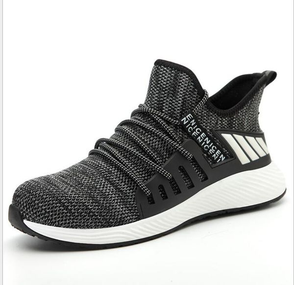 

men's anti-mite stab-resistant breathable soft four seasons anti-skid shoes work shoes, Black