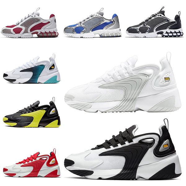 

couple style sports running shoes zoom m2k tekno spiridon caged metallic silver grey sail trainers for men women breathable jogging shoes