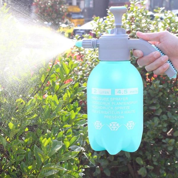 

watering equipments 2l pressure garden spray bottle plastic handheld sprayer home water pump portable household potted plant waterer