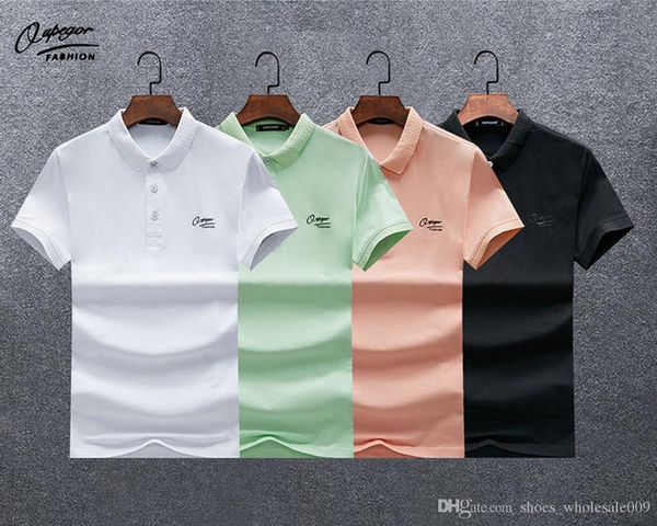 

wholesale 20fw luxury designer polo shirts men brand t shirts polos uomo herren embroidery monc gcds tee poloshirt designer clothes p43, White