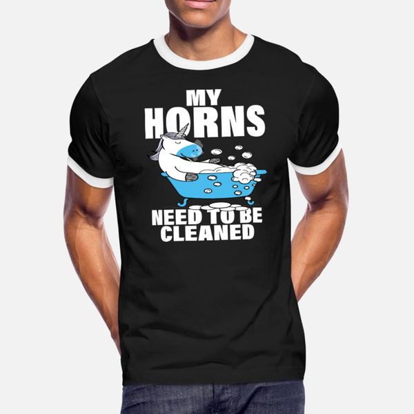 

a unicorn with a cigarette in the bathtub funny t shirt men designer cotton plus size 3xl fit interesting building summer style shirt