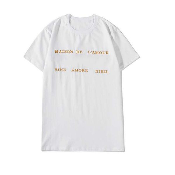 

gxxxi italy 20ss made in italy t-shirts with letter printed fashion tee shirts summer short sleeve men women high street haute couture, White;black