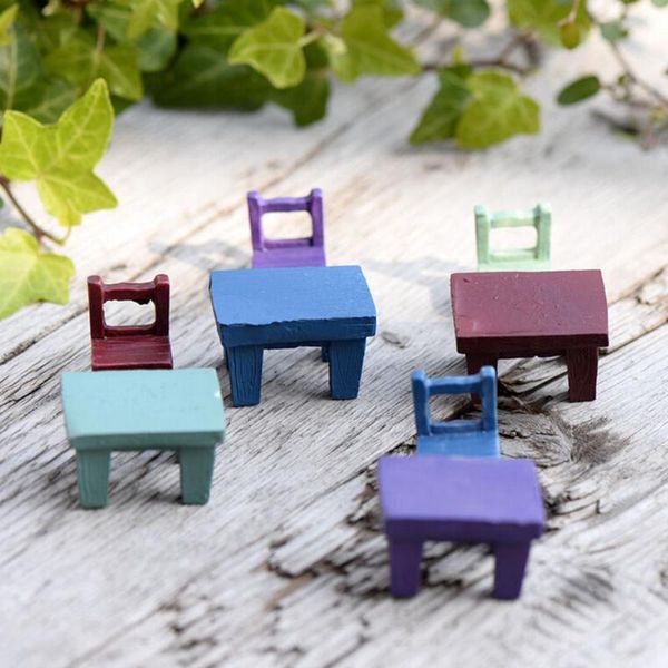 

decorative objects & figurines miniatures landscape plant lovely fairy resin garden ornaments supply decors mini tables chairs furniture fig
