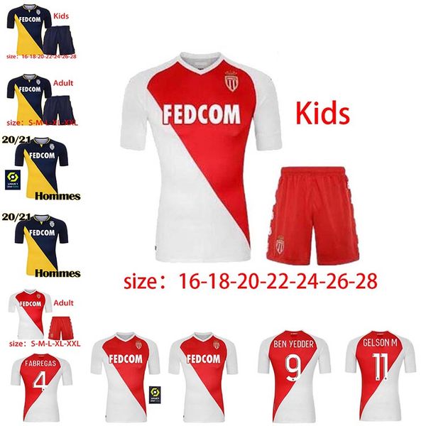 

as monaco ben yedder soccer jerseys jovetic golovin 20 21 maillot de foot flocage jorge football shirt 2020 2021 thailand quality, Black;yellow