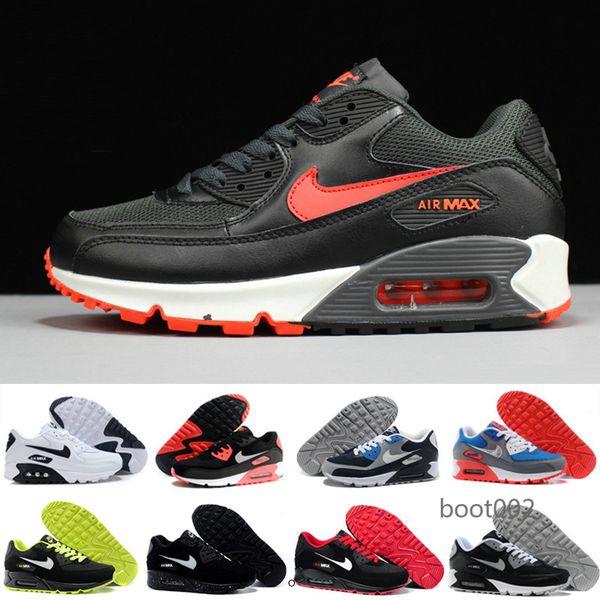 

men womens shoes classic 90s men and women running shoes black red white sports trainer air cushion surface breathable sports jhskc