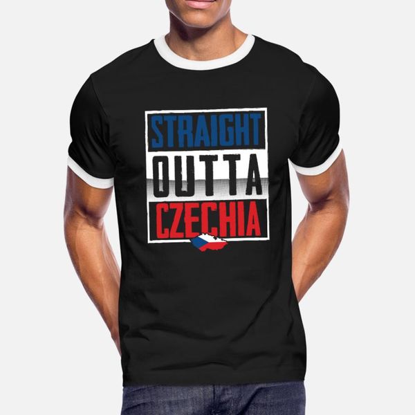 

straight outta czechia gift idea t shirt men personalized tee shirt o neck formal cute funny casual spring autumn original shirt