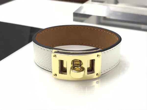 

luxury designer jewelry women bracelets single loop adjustable length h bracelet mens bracelets stainless steel jewelry leather bangles 2020, Black