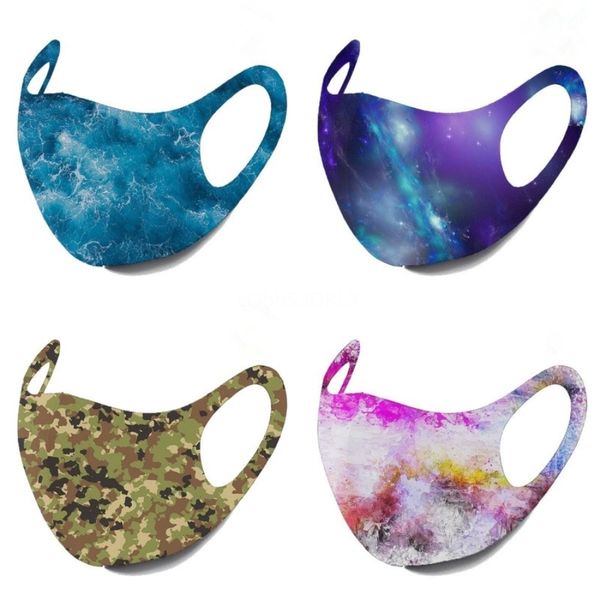 

obi98 ice magic sunscreen triangle skull scarf printing riding half breathable mask balaclavas face bandana multifunctional mask silk sku#76