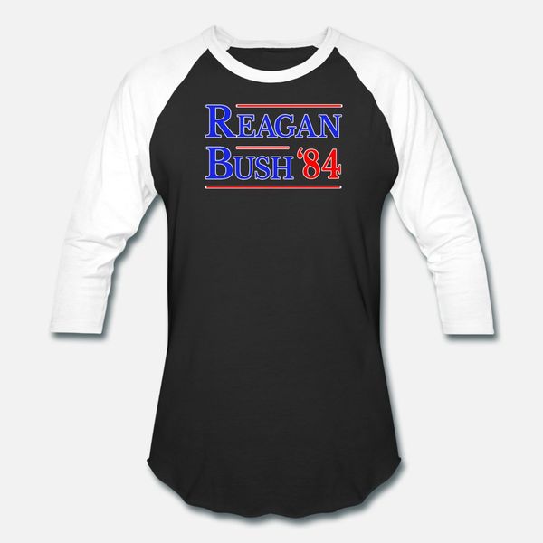 

ronald reagan george bush 1984 presidential electi t shirt men create cotton round neck letters sunlight new style summer pattern shirt