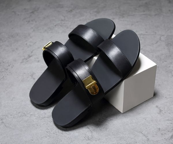 

sandals style men fashion black buckle strap summer beach outdoor non-slip flat comfortable size 39-45