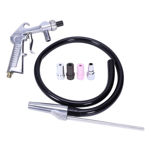 

air sandblaster sandblasting blast gun+nozzles+connector+tube derusting tool kit