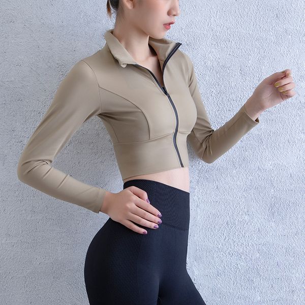 

quick dry yoga sport fitness women hooded gym running sport shirt women zipper yoga shirt long sleeve mujer, White;red