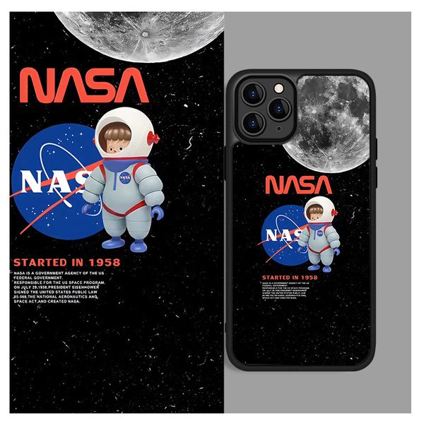 

new astronaut starry sky phone case case for iphone 11 pro max xs xr 8 7 6 plus tpu protective shockproof anti-fall non-slip