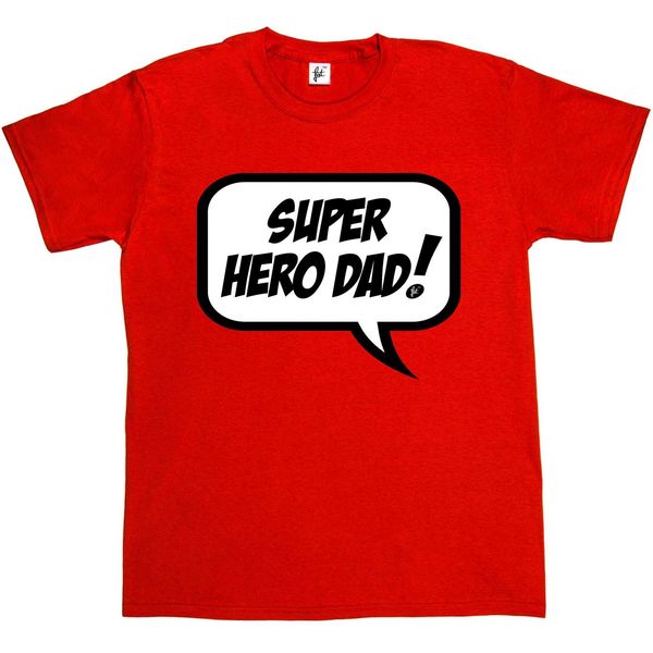 

2019 men fashion simply saying super hero dad fathers day gift birthday christmas mens t-shirt tee shirt
