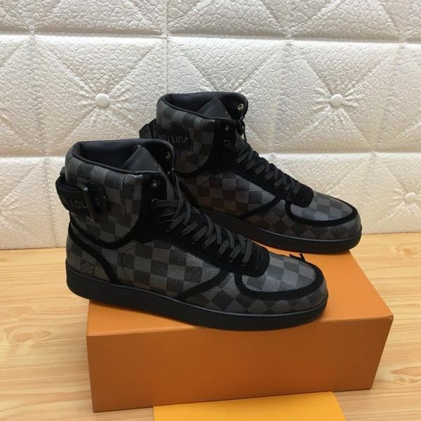 

035 high-quality men's designer casual sports shoes trendy brand outdoor casual shoes, fast delivery in the original box, Black