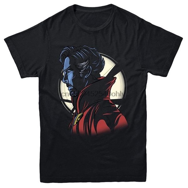 

doctor strange dr stephen strange black t-shirt mens round neck