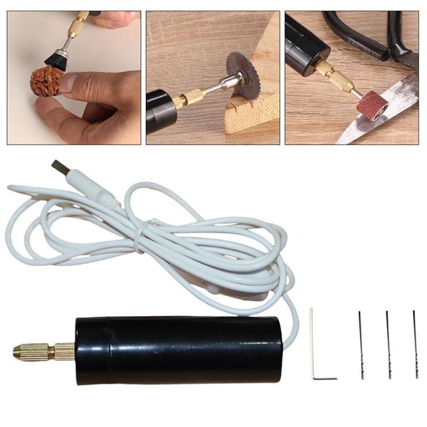 

5pcs/set mini drills electronic drills household usb for grinding