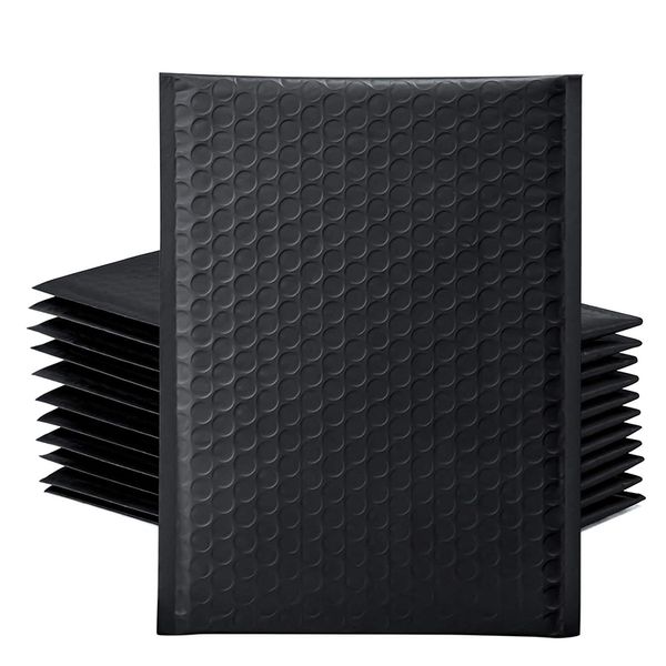 

gift wrap 25 pcs co-extrusion film bubble bag, waterproof envelope thickened packaging express mail bag(black)