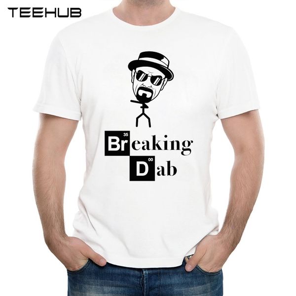 

new arrivals 2019 men's summer funny breaking dab printed short sleeve t-shirt cool soft tee