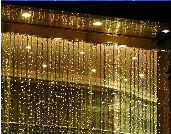 

3mx4m/4mx4m/6mx4m/8mx4m/10mx4m led icicle string lights christmas fairy lights outdoor home for wedding/party/curtain.decoration