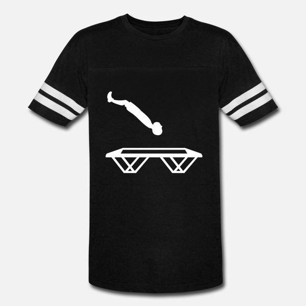 

trampoline jumping jumper trampolining gymnastic t shirt men create cotton round collar clothes crazy funny summer style formal shirt