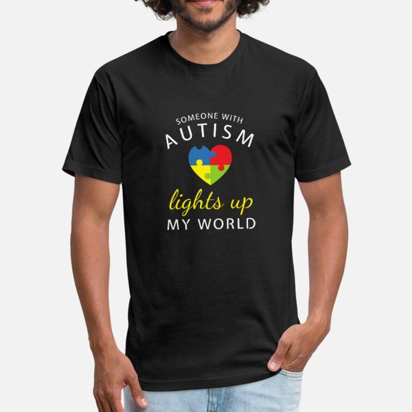 

аутизм light up my world сердца головоломка поддержка тенниска мужчин customized майка o шеи trend сыпучие моды весна осень новизна рубашка