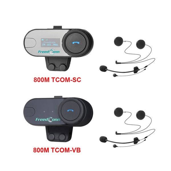 

tcom-sc+t-com vb motorcycle bluetooth helmet headset 800m wireless intercom helmet headphone with 2 in 1 headset