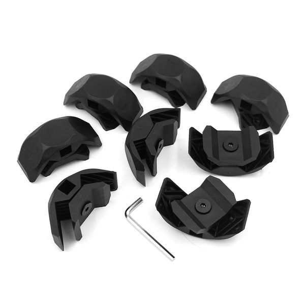 

8pcs right angle plastic woodworking diy furniture corner clamp pannel connector, Golden;silver