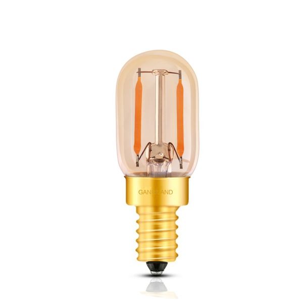 

янтарные стекла дроссельной t22 e14 трубчатой ​​edison led лампа накаливания 1w 2200k e12 декоративного освещение подвесного