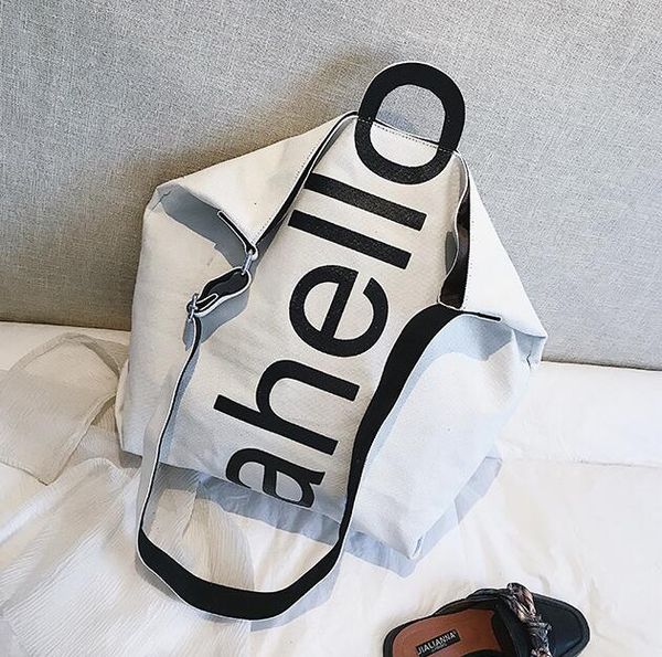 

canvas bag fashion women oversize shopping bags lady shoulder bag large capacity travel handbags