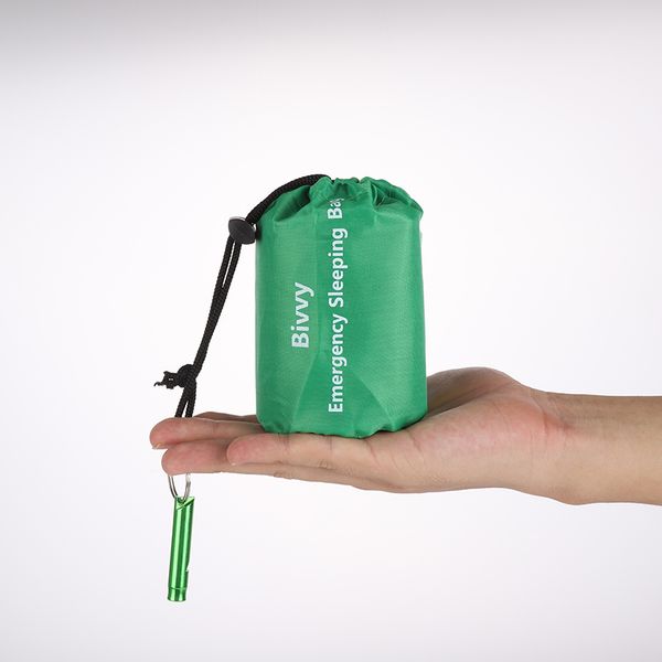 

outdoor portable camping accessories with carabiner emergency sleeping bag envelope type ultra light reusable folding sale