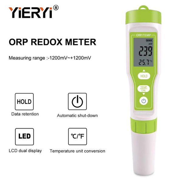 

yieryi orp-100 redox orp meter water quality monitor lcd digital detector pen type analyzer tester for hydrogen generator