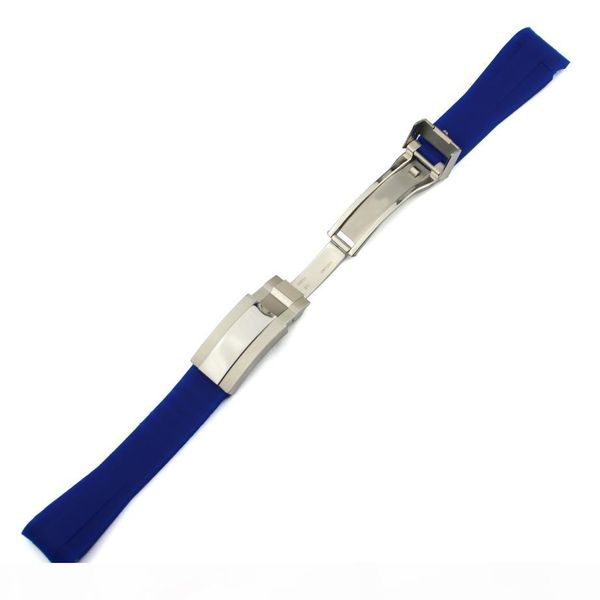 

20mm ruber watch band high e luxury watch bands 20mm watchbands black diving silicone rubber holes watch band strap black watchbands for rol, Black;brown