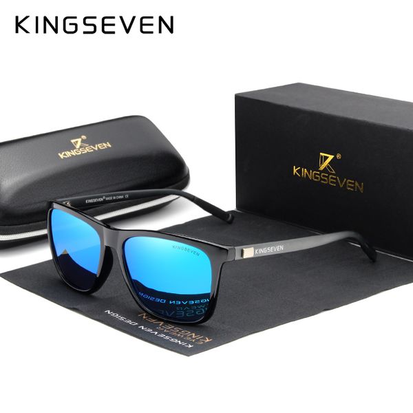 

kingseven brand aluminum frame sunglasses men polarized mirror sun glasses women's glasses accessories, White;black