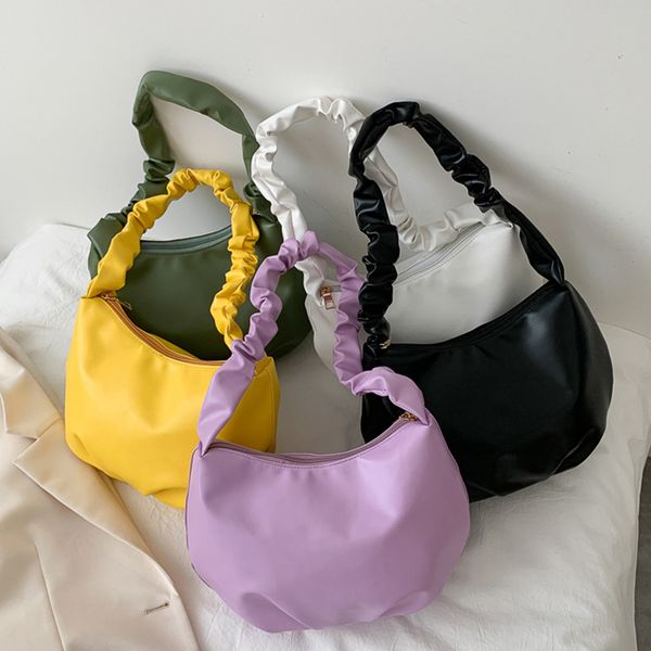 

fold pleated strap shoulder bag sling bag summer women handbag